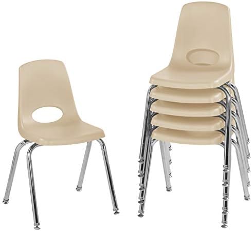 מפעל ישיר שותפים 10363-נ. ב. 14 בית ספר מחסנית כיסא, לערום תלמיד מושב עם כרום פלדה רגליים וכדור מחליק עבור בבית