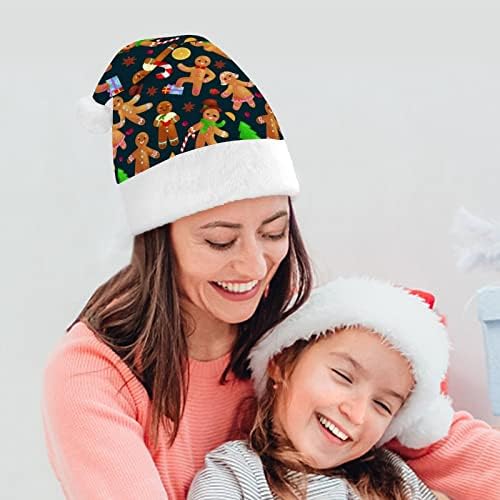 חג המולד עוגיות זנגביל איש חג המולד כובעי בתפזורת מבוגרים כובעי חג המולד כובע לחגים חג המולד ספקי צד