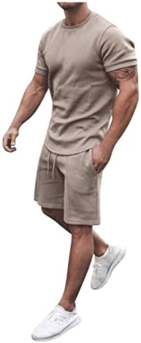 2023 גברים חליפות ריצה קוגיות קובעות רגילות רגילות עם צווארון קצר שרוול קצר וחליפות מסלול מכנסיים קצרים לגברים