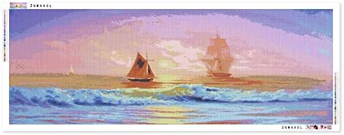 ערכות ציור יהלומים 5 ד ' עשה זאת בעצמך למבוגרים וילדים מקדחה מלאה עגולה ים ומפרשית ריינסטון ערכות מלאכת עיצוב