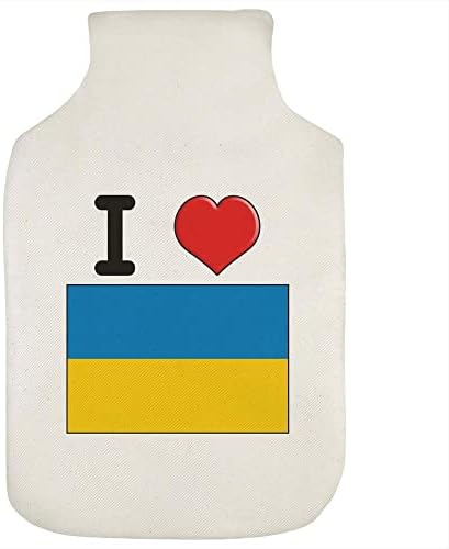 כיסוי בקבוק מים חמים 'אני אוהב את אוקראינה'