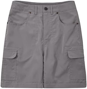 מכנסיים קצרים במותניים גבוהים לנשים כפתור רוכסן מכנסיים קצרים נשים מכנסי מטען מטיילים מכנסי טרנינג מטיילים ברמודה קיץ