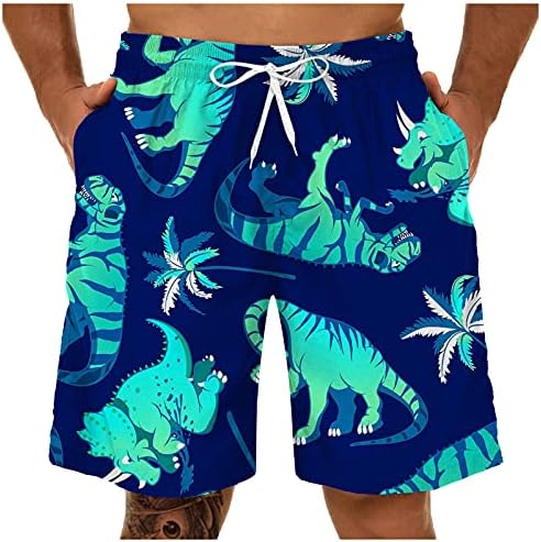 מכנסיים קצרים של לוח הקיץ של UBST בגודל פלוס גודל, גל תלת מימד טרופי מודפס גזעים שחייה רופפים מכנסי חוף הוואי מזדמנים חליפות