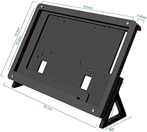 WDBBY 7 אינץ 'LCD LCD ACRICTET CASTET CANTER מסך תושבת מחזיק תושב עבור Raspberry Pi 3 Model B+
