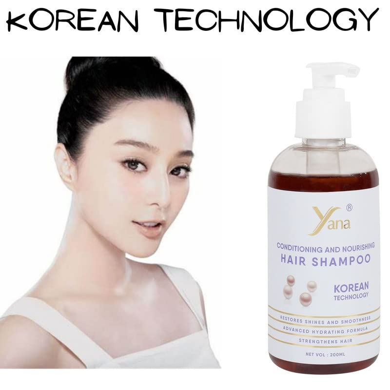 שמפו שיער של יאנה עם שמפו צמחי מרפא טכנולוגי קוריאני לגברים בצמיחת שיער