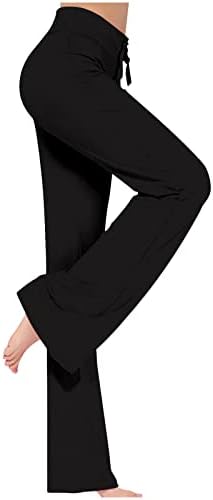 מכנסי יוגה של Rydcot נשים מתלקחות עם כיסים מותניים גבוהים V קרוסאובר קרוסאובר מגף יוגה מכנסי אימון אימון מכנסי קיץ מזדמנים