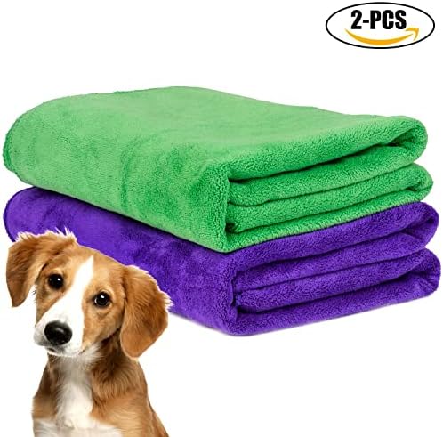 2 יחידות גדול כלב חלוק חם כלב בגדי סופר סופג ייבוש מגבת עבור טדי אמבטיה מגבת ציוד לחיות מחמד