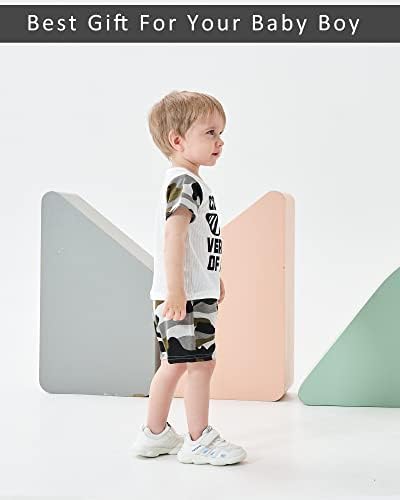 NZRVAWS ילד תינוק לבוש פעוט תלבושת בגדי קיץ בגדי טיול מכנסיים קצרים הגדרת תינוקת קטנה מתנה 1 2 3 4 5 T