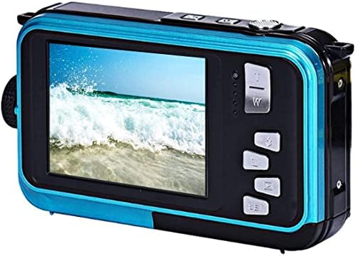 Edealz 48MP Megapixel מצלמה דיגיטלית אטומה למים Full HD 1080p תצוגה כפולה להקלטת צילום ווידאו מתחת למים עם