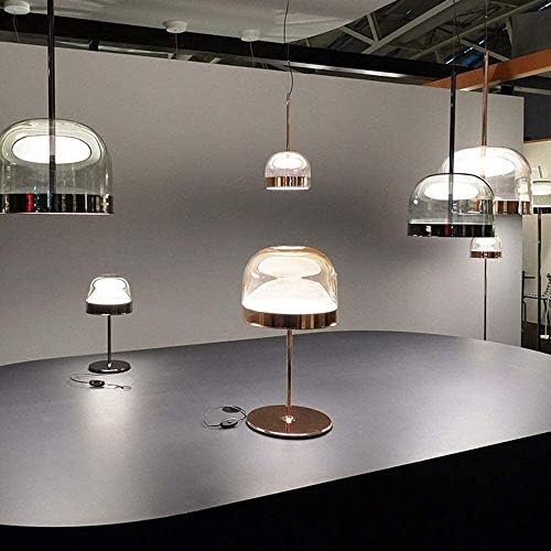 מנורת אדירי לשולחן מודרני אפקט מעושן מנורת שולחן מיטה זכוכית, מנורת שולחן יוקרה אור, מנורת שולחן עין, יצירתי,