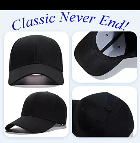 כובע בייסבול רגיל למבוגרים קלאסי בגודל מתכוונן לכל עונות השנה.