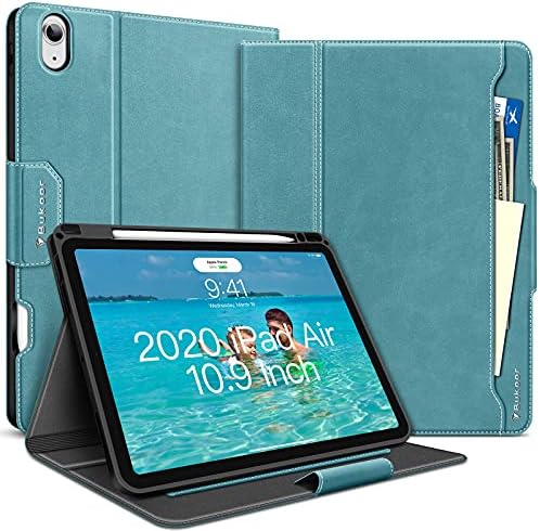 מארז הדור החמישי של אייפד אייר 2022, iPad Air 4 Case 2020 עם מחזיק עיפרון, מארז עור PU לאייפד אייר דור 4 דור 10.9 אינץ 'עם