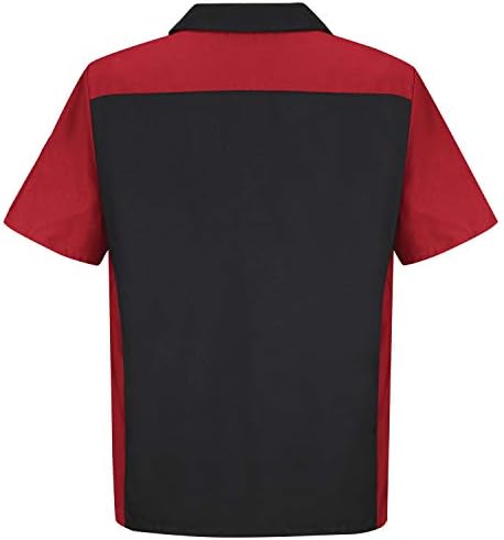 חולצת צוות Ripstop של אדום KAP, שרוול קצר