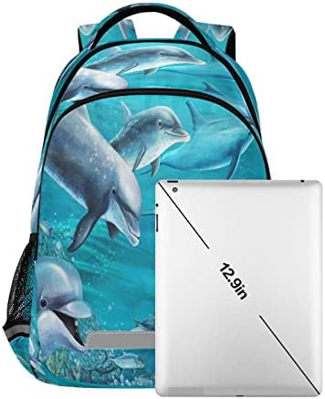 בית ספר יסודי תרמיל אוקיינוס נושא דולפין ילד שקיות ספרים עבור בני ילדה גילים 5 כדי 12