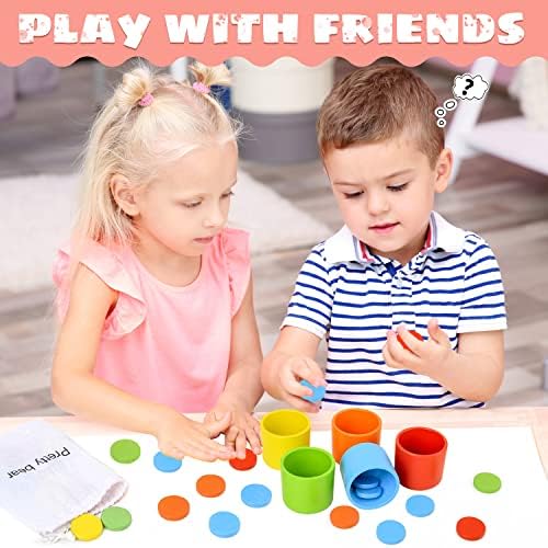 צעצועי מיון צבעוני צבעוניים לפעוטות, צעצועי מונטסורי צעצועים מעץ סדר