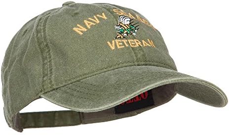 e4Hats.com כובע שטף רקום צבאי ותיק של חיל הים האמריקני