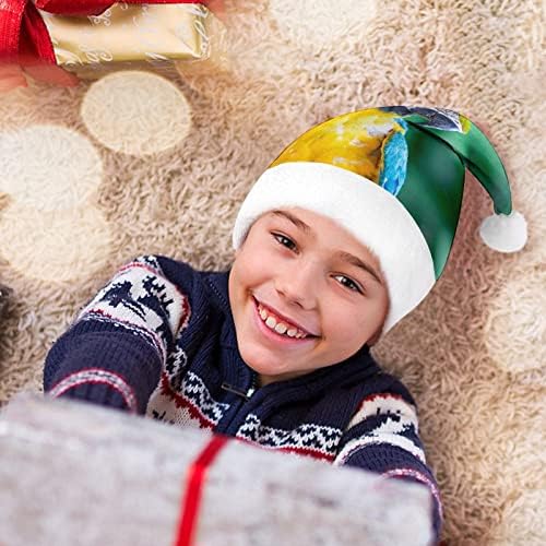 תוכי תוכי קטיפה חג המולד כובע שובב ונחמד סנטה כובעי עם קטיפה ברים ונוחות אוניית חג המולד קישוט