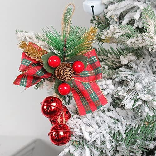 פעמוני חג המולד פעמוני ג'ינגל עם מגזרת כוכבים קישוטי עץ חג המולד גדולים בפעמונים דקורטיביים לחג למלאכות ציוד פעמונים תלויים