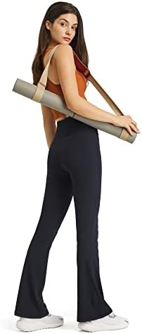 חותלות התלקחות Fitop לנשים מותניים גבוהות אימון מזדמן מכנסי יוגה מכנסי יוגה bootleg strett