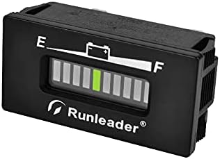 RunleAder 12/24V 36V 48V LED מחוון קיבולת סוללה, טעינה סוללה ובוחן פריקה עבור מכונת ערימה של עגלת גולף קרוואן נסיעות