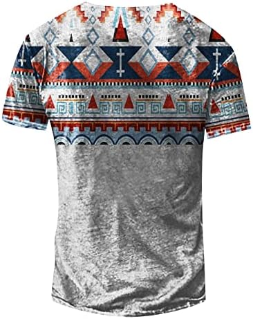 2023 חולצות גברים אתניות מערביות אצטקיות חולצות טריקו עם כפתורים גדולים במיוחד חולצות טריקו גרפיות עם שרוול קצר חולצות