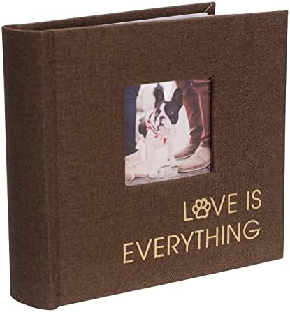 עיצובים בינלאומיים של מלדן 1 למעלה 4x6 אהבה היא הכל אלבום צילום בד חום מחמד עם אזורי כתיבת תזכיר כיס קשיח 3 x 3 אינץ 'כיס