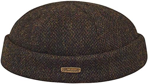סטרקובסקי דוקר כובע / אמיתי סקוטי האריס טוויד כפה עבור גברים ונשים / חם מסורתי טהור צמר גולגולת כובע
