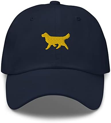גולדן רטריבר כלב חובב כלב מאהב כובע אבא כובע כובע, כובע צללית רטריבר מוזהב