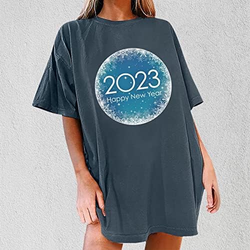 בנות קיץ סתיו חולצה בסיסית 2023 בגדים אופנה שרוול קצר צוות צוואר צוואר טרקלין גרפי טי טיי לנשים 31 31