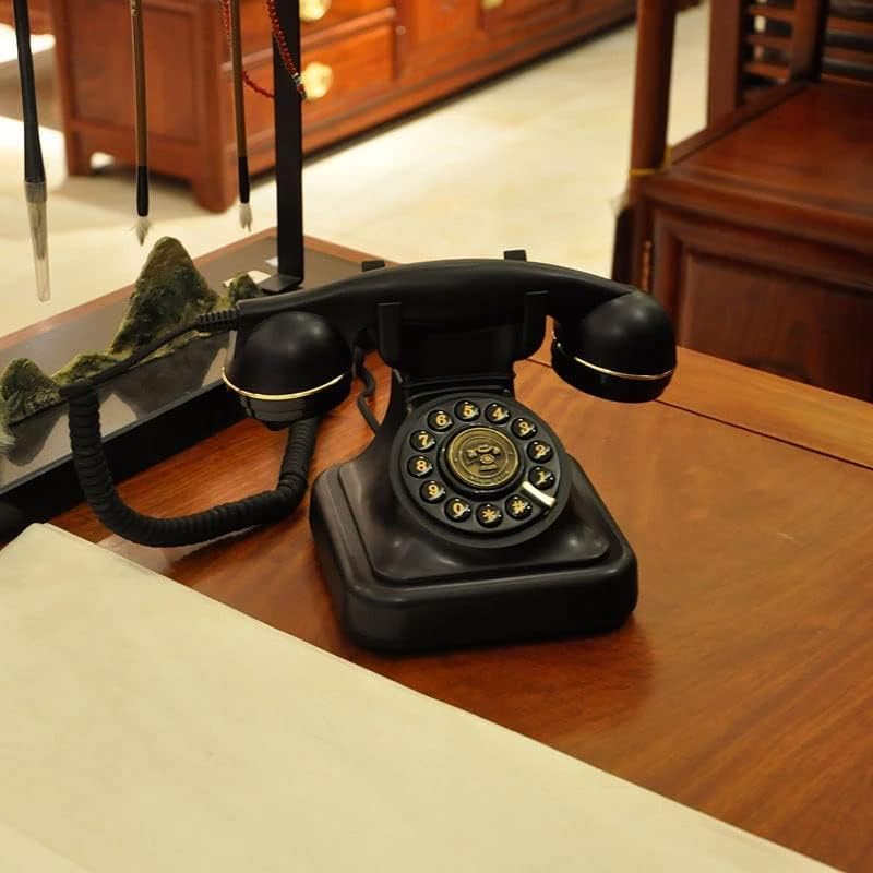 טלפונים קוויים שחורים של הוקאי טלפונים טלפונים טלפוניים עתיקים בסגנון ישן עם טלפון קווי טלפון קווי טלפון מיני טלפון