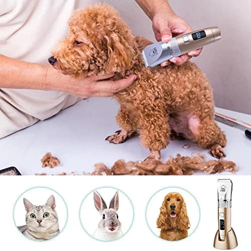 מקצועי כלב שיער גוזם אלחוטי לחיות מחמד חתול טיפוח קוצץ שקט חשמלי חותך תספורת מכונת עבור בעלי חיים