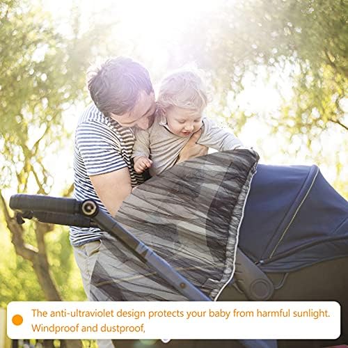 Nuobesty 3pcs עגלת תינוקות נטו נושמת רשת חרקים רשת חרקים לעריסות כיסוי מושב לרכב לתינוק