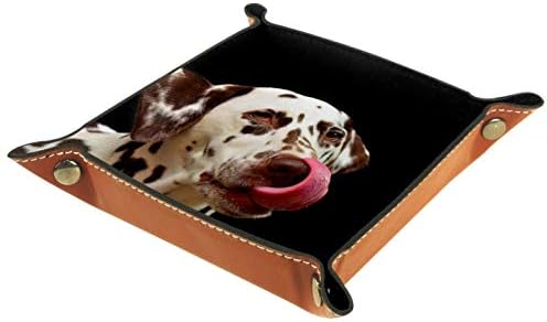 Lyetny Dalmatians כלב תבשר את מארגן הלשון מגש אחסון תיבת מיטה מיטה קאדי שולחן עבודה מגש החלפת ארנק קופסת קופסת