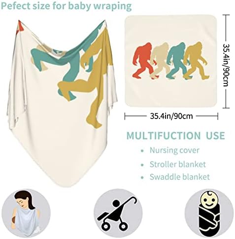שמיכת תינוק של ביגפוט מקבלת שמיכה לניטרלי פעוטות של כיסוי תינוקות של תינוקות יילודים