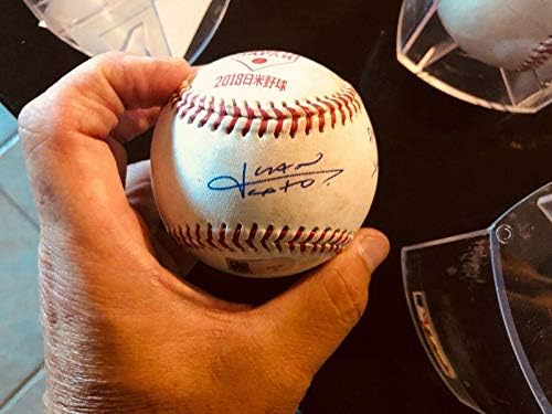 חואן סוטו טירון RBI כפול -יפן - אקונ- חתום הכתובת MLB הולוגרמה ארהב - משחק חתימה MLB משומש בייסבול