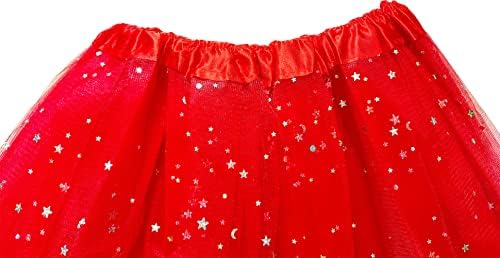 2 מארז ילדה חצאיות טוטו קלאסי אלסטי 3 או 4 שכבות טול חצאית טוטו לפעוטות ילדה,2-8 שנים