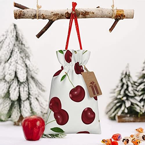 שרוכי חג המולד מתנת שקיות אדום-אוכמניות-פטל מציג גלישת שקיות חג המולד מתנת גלישת שקי שקיות בינוני