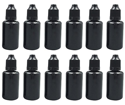 חנות 30 מיליליטר/1 עוז שחור פלסטיק למילוי חוזר ריק השמטת תדלוק בקבוקי נוזל עיניים סחיט טפטפת בקבוקונים מדגם אריזה