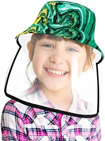 כובע מגן למבוגרים עם מגן פנים, כובע דייג כובע אנטי שמש, פרח וינטג 'מופשט אמנות מודרני