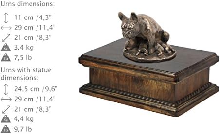 צרפתית בולדוג, זיכרון, כד עבור כלב של אפר, עם כלב פסל, בלעדי, ארטדוג