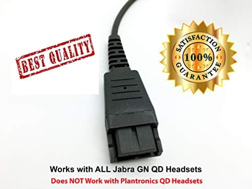 ניתוק מהיר פרימיום לתאם כבל QD של תקע USB עבור אוזניות JABRA GN התואמות ל- Windows PC ו- Mac