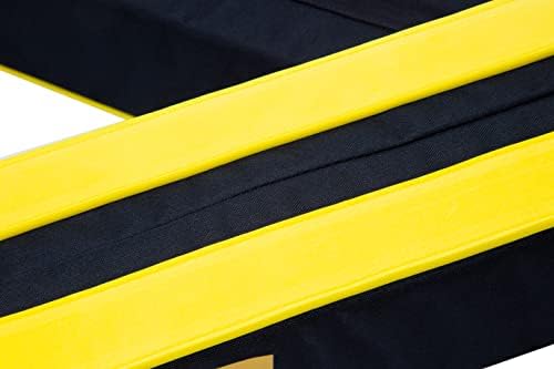 STANLEY S4000 שחור/צהוב כרית מתלה רכה אוניברסלית רכה וערכת נשא מזוודות עם רצועות קשירה כבדות