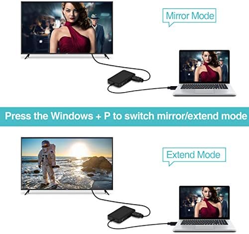 USB C ל- HDMI VGA DVI DV DP מתאם, Moyoon 4 ב- 1 USB C Multiport 4K מתאם עבור MacBook Air, MacBook Pro, XPS ועוד