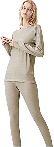 בגדי אנטי-קייל של EMF, הגנה מפני קרינה אלקטרומגנטית לנשים תחתונים ליד הגוף בתחתוני סיבי כסף בגדים ארוכים מחליטים