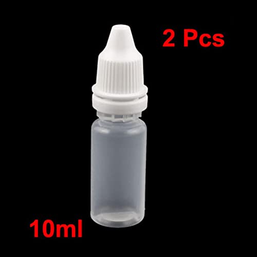 המקור מפת פלסטיק השמטת חיוני שמן בקבוק טיפת עין נוזל סחיט לבן מכסה 10 מיליליטר 2 יחידות