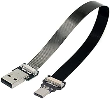 xiwai 1.0m USB 2.0 סוג-A זכר ל- USB-C סוג C זכר נתונים כבל FPC שטוח רזה עבור FPV ודיסק וטלפון