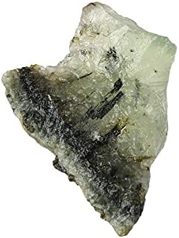 Gemhub טבעי גולמי ירוק אבן פרהיניט ריפוי קריסטל 98 CT