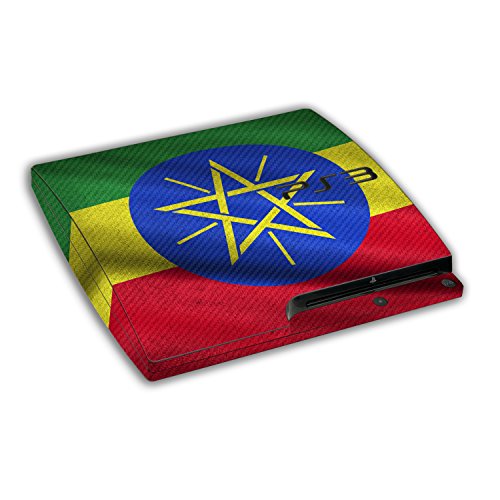 סוני פלייסטיישן 3 דק עיצוב עור דגל של אתיופיה מדבקות מדבקת עבור פלייסטיישן 3 דק