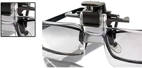 אור משקפיים מגדלת זכוכית עם קליפ מגדלת זכוכית לתפירה מלאכות מפת קריאה