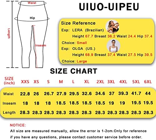Uiuo-uipeu דפוס מודפס חותלות קפרי עם כיסים לנשים בקרת בטן אימון יוגה קפריס